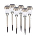 Smart Solar Charleston 6pack Solar Pathway Lights - Pewter 3426WRM6-HP
