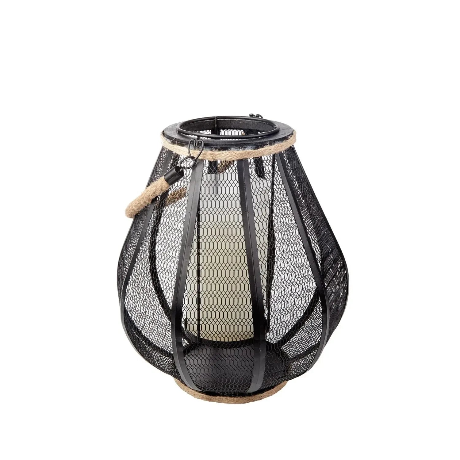 Smart Solar Dahl Candle Lantern with Dancing LED Flame 83012-LF 20UNPKD-T