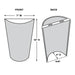 Smart Solar Frosted Marble Glass Conical Sconce IEL-4400 20UNPKD-T
