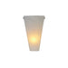 Smart Solar Frosted Marble Glass Conical Sconce IEL-4400 20UNPKD-T