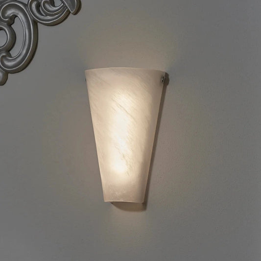 Smart Solar Frosted Marble Glass Conical Sconce IEL-4400 20UNPKD-T