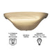 Smart Solar Frosted Marble Glass Half Moon IEL-4300 20UNPKD-T