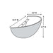 Smart Solar Frosted Marble Glass Half Moon IEL-4300 20UNPKD-T