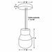 Smart Solar Glass Pendant Light - Silver Chrome Nickel IEL-5778 20UNPKD-T