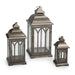 Smart Solar Lombard Metal Lanterns (Set of 3)- Bronze DM930BRZ
