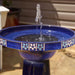 Smart Solar Louisa IntelliSOLAR Ceramic Birdbath with Remote – Blue 25373024