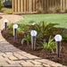 Smart Solar Pella Wicker Solar Pathway Lights - Set of 4 3414WMM4