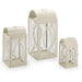 Smart Solar Rogan Candle Lanterns (Set of 3) White D-M921L-SML-WHT