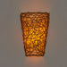 Smart Solar Sconce with White Shade and Black Wicker IEL-2100 20UNPKD-T