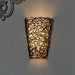 Smart Solar Sconce with White Shade and Black Wicker IEL-2100 20UNPKD-T