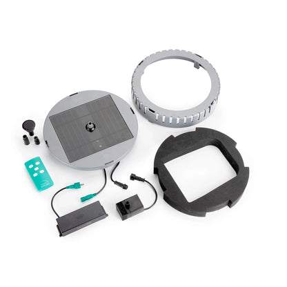 Smart Solar Outdoor Fountains Aquanura 9" IntelliSOLAR Insert for Traditional Birdbaths Ponds Pools 21310024 / 9" Dia x 2" H Smart Solar Aquanura 9" IntelliSOLAR Insert for Traditional Birdbaths, Ponds, Pools 21310024