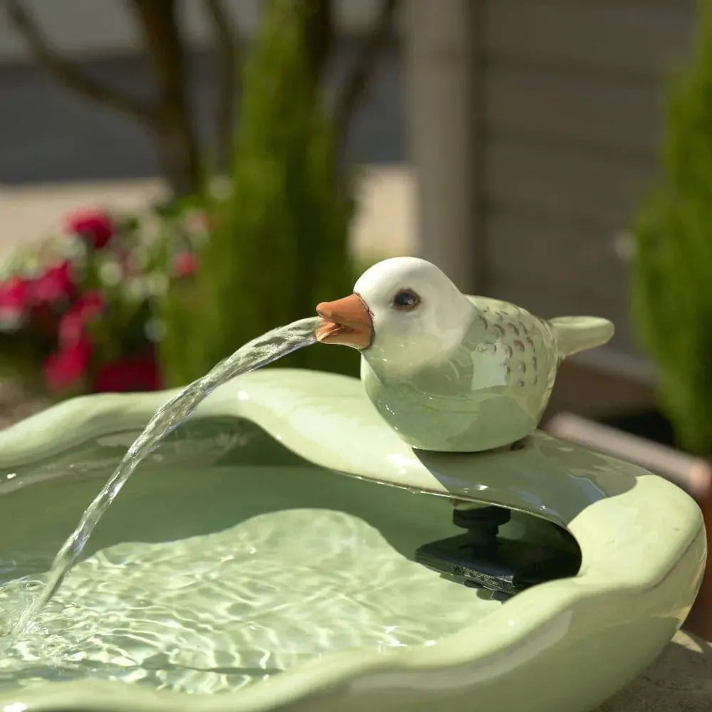 Smart Solar Outdoor Fountains Smart Solar Ceramic Bird Solar Fountain 21393R01