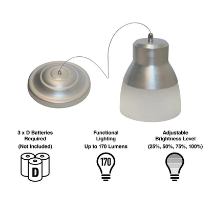 Smart Solar Pendant Light Glass Pendant Light - Silver Chrome Nickel IEL-5778 / 8.5"W x 7"H &amp; 7.75"W x 2"H&nbsp; Smart Solar Glass Pendant Light - Silver Chrome Nickel IEL-5778
