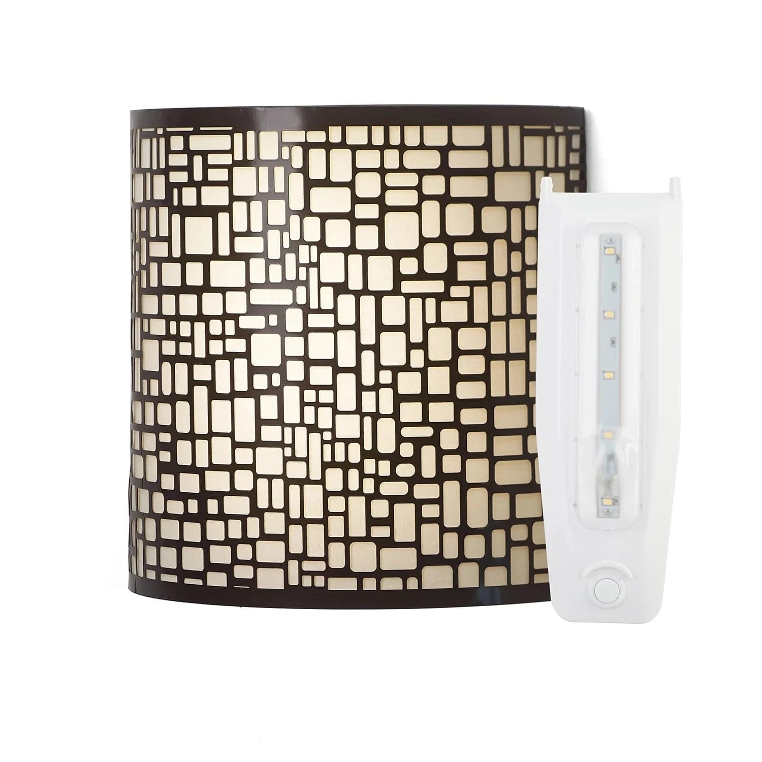Smart Solar Wall Light London Barrel Sconce IEL-2901 / 9.88" L x 3.90" W x 9.87" H Smart Solar London Barrel Sconce IEL-2901