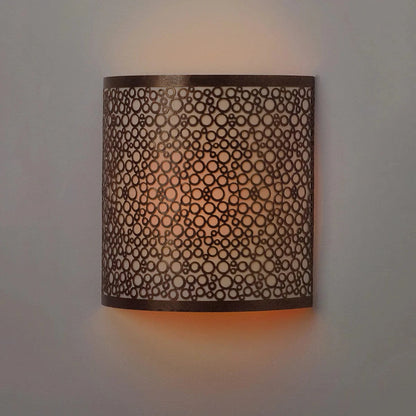 Smart Solar Wall Light Olita Barrel Sconce IEL-2900 / 9.88" L x 3.90" W x 9.87" H Smart Solar Olita Barrel Sconce IEL-2900