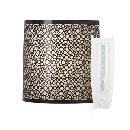 Smart Solar Wall Light Olita Barrel Sconce IEL-2900 / 9.88" L x 3.90" W x 9.87" H Smart Solar Olita Barrel Sconce IEL-2900