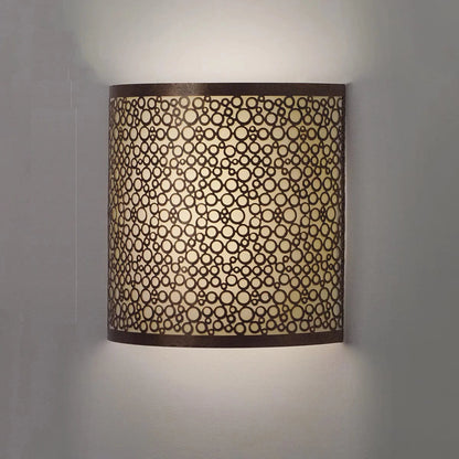 Smart Solar Wall Light Olita Barrel Sconce IEL-2900 / 9.88" L x 3.90" W x 9.87" H Smart Solar Olita Barrel Sconce IEL-2900