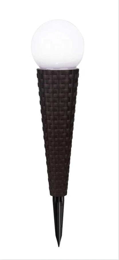 Smart Solar Floor Heater Pella Wicker Solar Pathway Lights - Set of 4 3414WMM4 / 3.94" Dia x 16.93" Smart Solar Pella Wicker Solar Pathway Lights - Set of 4 3414WMM4