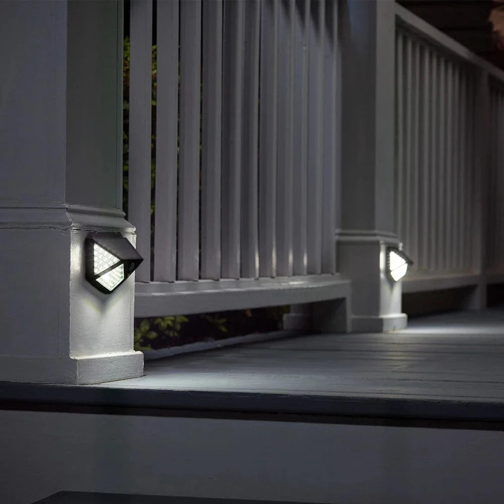 Smart Solar Floor Heater Prism Solar Motion Sensor Lights - Set of 2 344612012 / 3.94" Dia x 16.93" Smart Solar Prism Solar Motion Sensor Lights - Set of 2 344612012