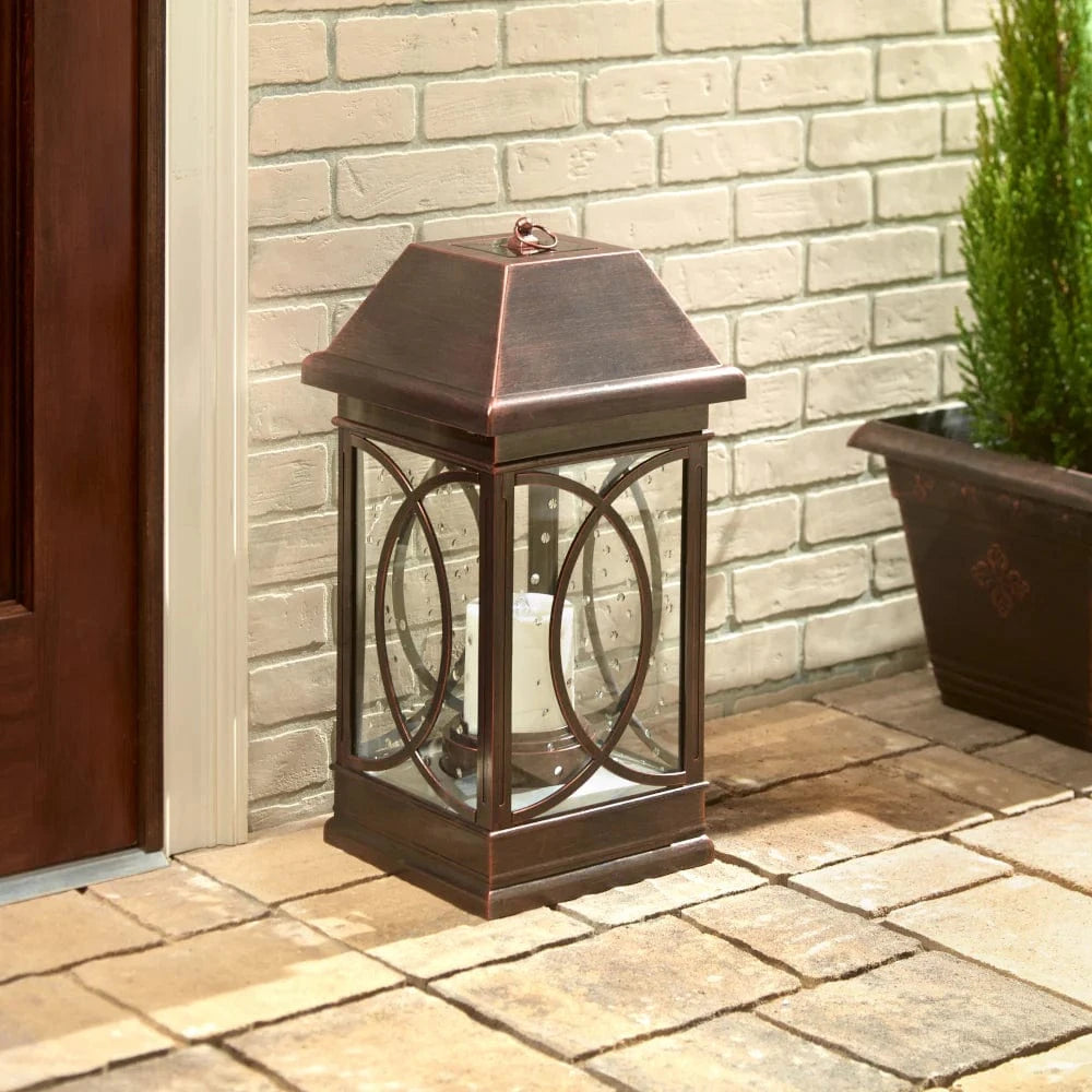 Smart Solar Floor Heater San Vicente Estate Solar Lantern (22"H) 3986KR1 / 11.40" L x 11.40" W x 22.50" H Smart Solar San Vicente Estate Solar Lantern (22"H) 3986KR1