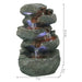 Sunnydaze 10" Stacked Rock Waterfall Fountain with LED Lights DW-35127