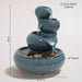 Sunnydaze 10" Tiered Vessels Ceramic Indoor Water Fountain