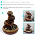 Sunnydaze 10" Tiered Vessels Ceramic Indoor Water Fountain
