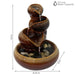 Sunnydaze 10" Tiered Vessels Ceramic Indoor Water Fountain