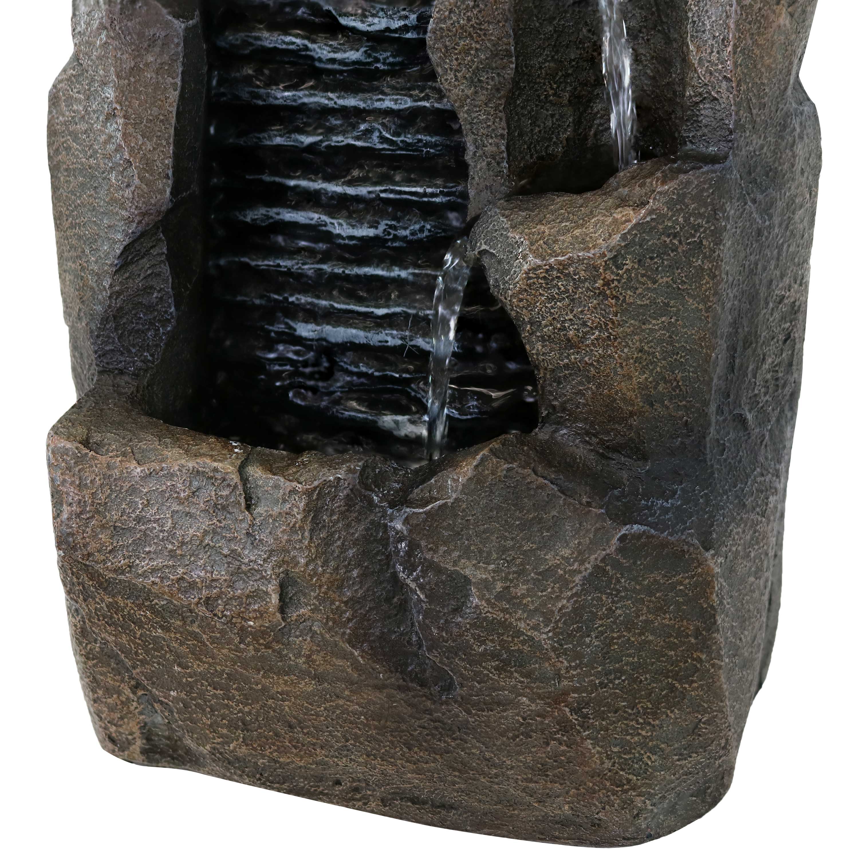 Sunnydaze 11" Stony Rock Waterfall Indoor Tabletop Fountain SSS-671