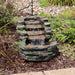 Sunnydaze 13" Shale Falls Outdoor Fountain with LED Lights XSS-455