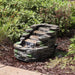 Sunnydaze 13" Shale Falls Outdoor Fountain with LED Lights XSS-455