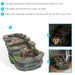 Sunnydaze 13" Shale Falls Outdoor Fountain with LED Lights XSS-455