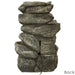 Sunnydaze 15" 6-Tier Stone Falls Indoor Tabletop Fountain with LED Light DW-34107