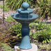 Sunnydaze 2-Tier Ceramic Outdoor Water Fountain 27" - Resting Birds