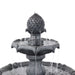 Sunnydaze 2-Tier Pineapple 46" Solar Fountain with Battery Backup