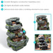 Sunnydaze 23" H Outdoor Electric Tiered Stone Waterfall with LED Lights DW-34061