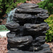 Sunnydaze 24" Rock Falls Outdoor Waterfall Fountain with LED Lights XCA-132310001