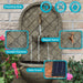 Sunnydaze 26" H Messina Solar Wall Fountain with Battery Backup