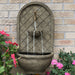 Sunnydaze 26" H Messina Solar Wall Fountain with Battery Backup