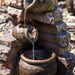 Sunnydaze 27" Crumbling Bricks and Pots Solar Fountain with Battery Backup SL-0430