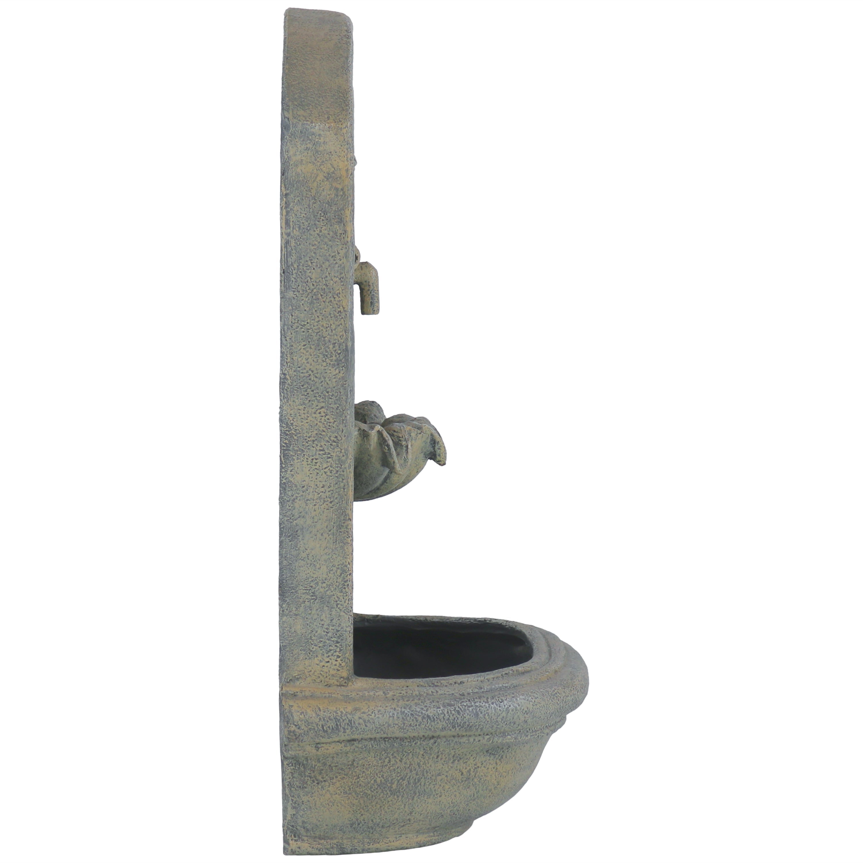 Sunnydaze 27" H Seaside Outdoor Solar Wall Fountain