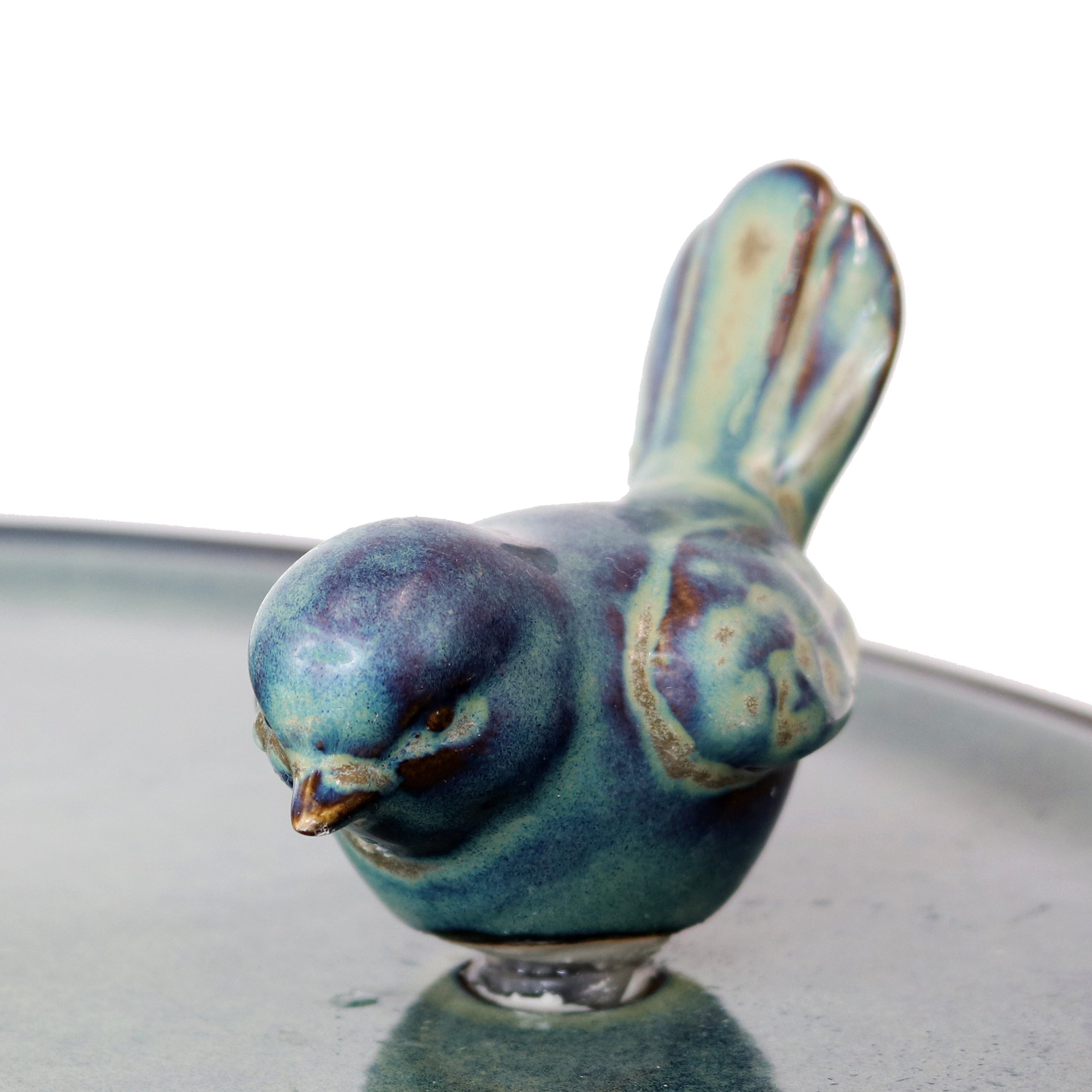 Sunnydaze 28.25" Gathering Birds Ceramic Outdoor Fountain with LED Lights SSS-697