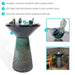 Sunnydaze 28.25" Gathering Birds Ceramic Outdoor Fountain with LED Lights SSS-697