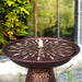 Sunnydaze 28.75" Iron Crosshatch Bird Bath Fountain with LED Lights QZC-328