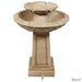 Sunnydaze 28" Beveled Flower 2-Tier Outdoor Water Fountain & Bird Bath WNC-943