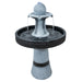 Sunnydaze 29.5" Contemporary 2-Tone Outdoor Water Fountain with Light LZH-5371