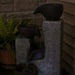 Sunnydaze 29" Aged Tiered Vessels Solar Fountain with Battery Backup SL-604