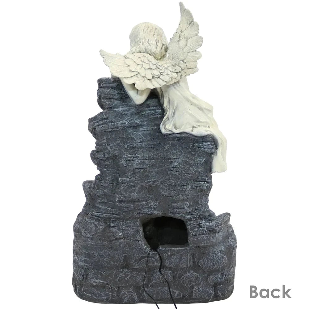 Sunnydaze 29" Angel Falls Solar Fountain with Battery Backup SL-443