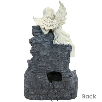 Sunnydaze 29" Angel Falls Solar Fountain with Battery Backup SL-443