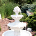 Sunnydaze 3-Tier Outdoor Water Fountain with Fruit Top - White - 52" H FC-73918